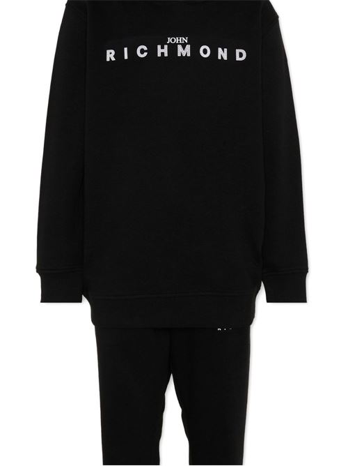 Completo bambino Richmond Junior nero con felpa e pantalone RICHMOND Junior | RGP26013CFBLJBLACK